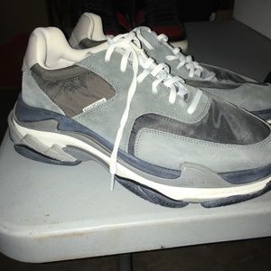 Balenciaga Men’s Triple S Leather & Suede